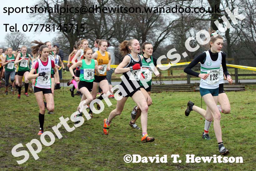 Womens under-17a  Northern Cross Country, Knowsley Safari Park. Photo: David T. Hewitson/Sports for All Pics